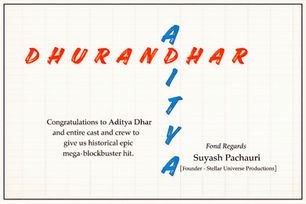 Congratulations to Aditya Dhar and the entire cast and crew for giving a historical epic mega-blockbuster  hit. - Suyash Pachauri