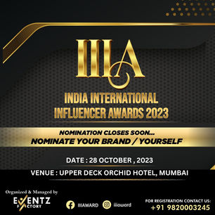 INDIA INTERNATIONAL INFLUENCER AWARDS: IIIA 2023