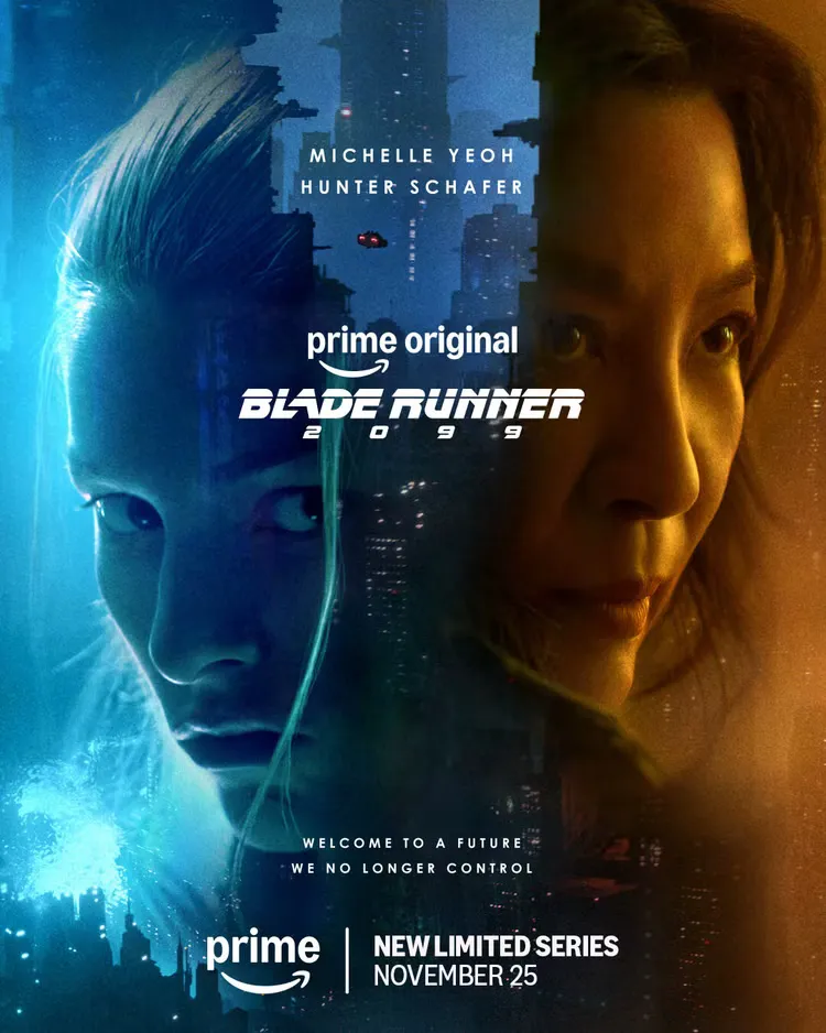 Article illustration: Blade Runner 2099 NYCC Trailer Sends Michelle Yeoh and Hunter Schafer Into a Replicant-Led Future.