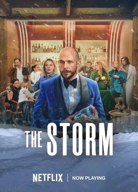 Article illustration: The Storm Review: A Birthday Gathering Turns Dark Without Enough Satirical Lightning.