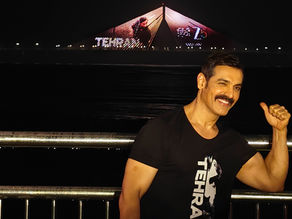 Mumbai's Sea LinkInbox Is Illuminated by Tehran's Projection, Starring John Abraham