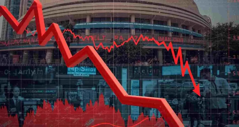 Article illustration: Sensex Nifty Flat as Crude Oil and Bank Selling Pressure Markets