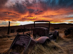 Triolo-Bodie Car at Sunset