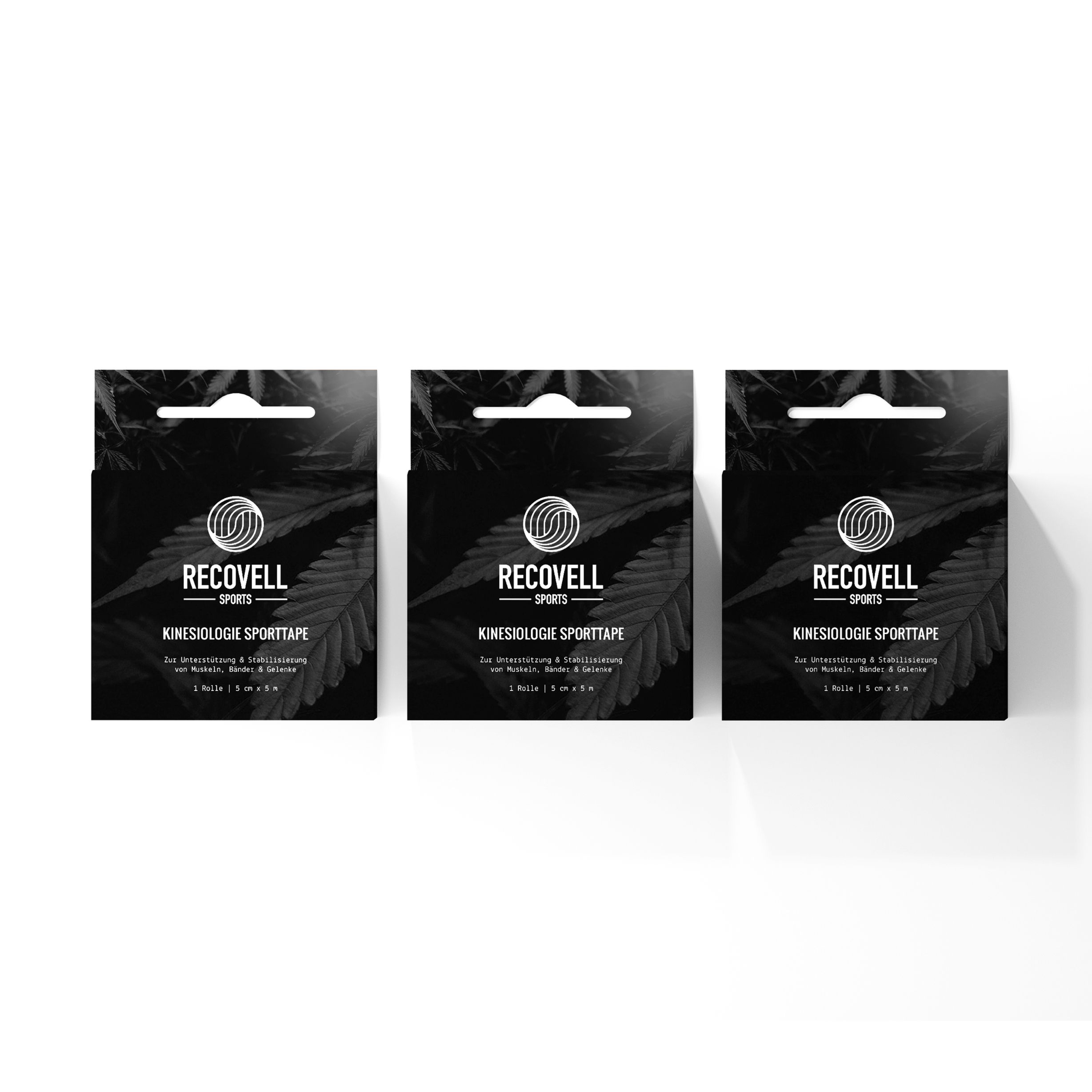 Kinesiologie Tape - 3 Rollen - Profi Physio Tape