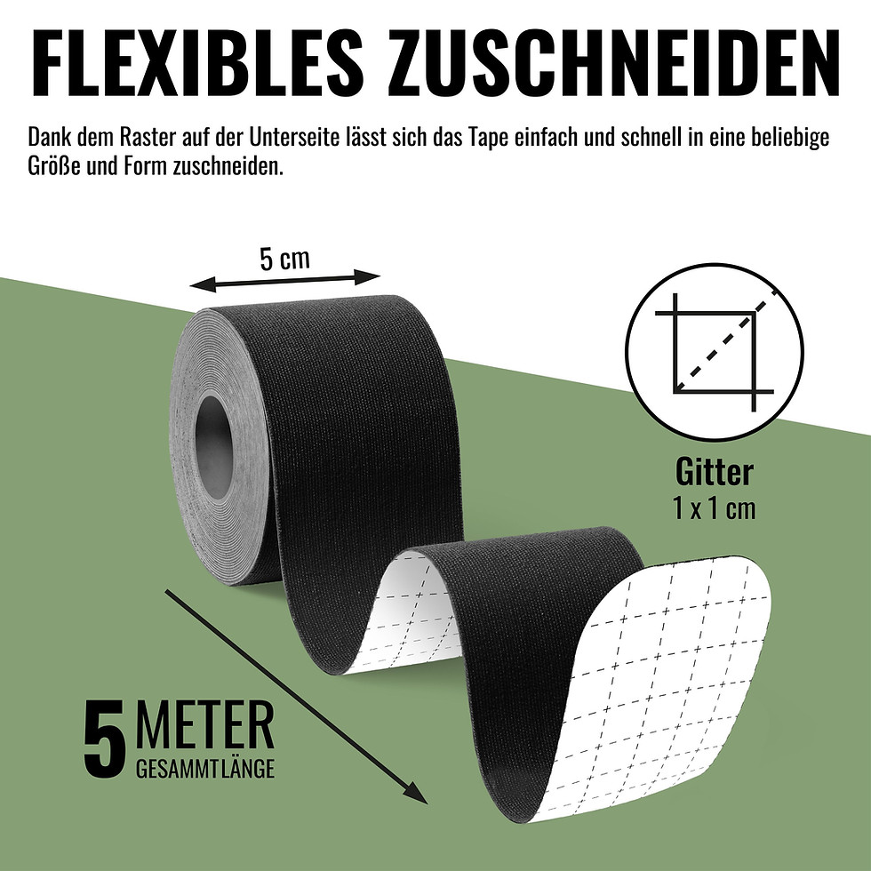 Miniaturbild: Kinesiologie Tape - 1 Rolle - Profi Physio Tape