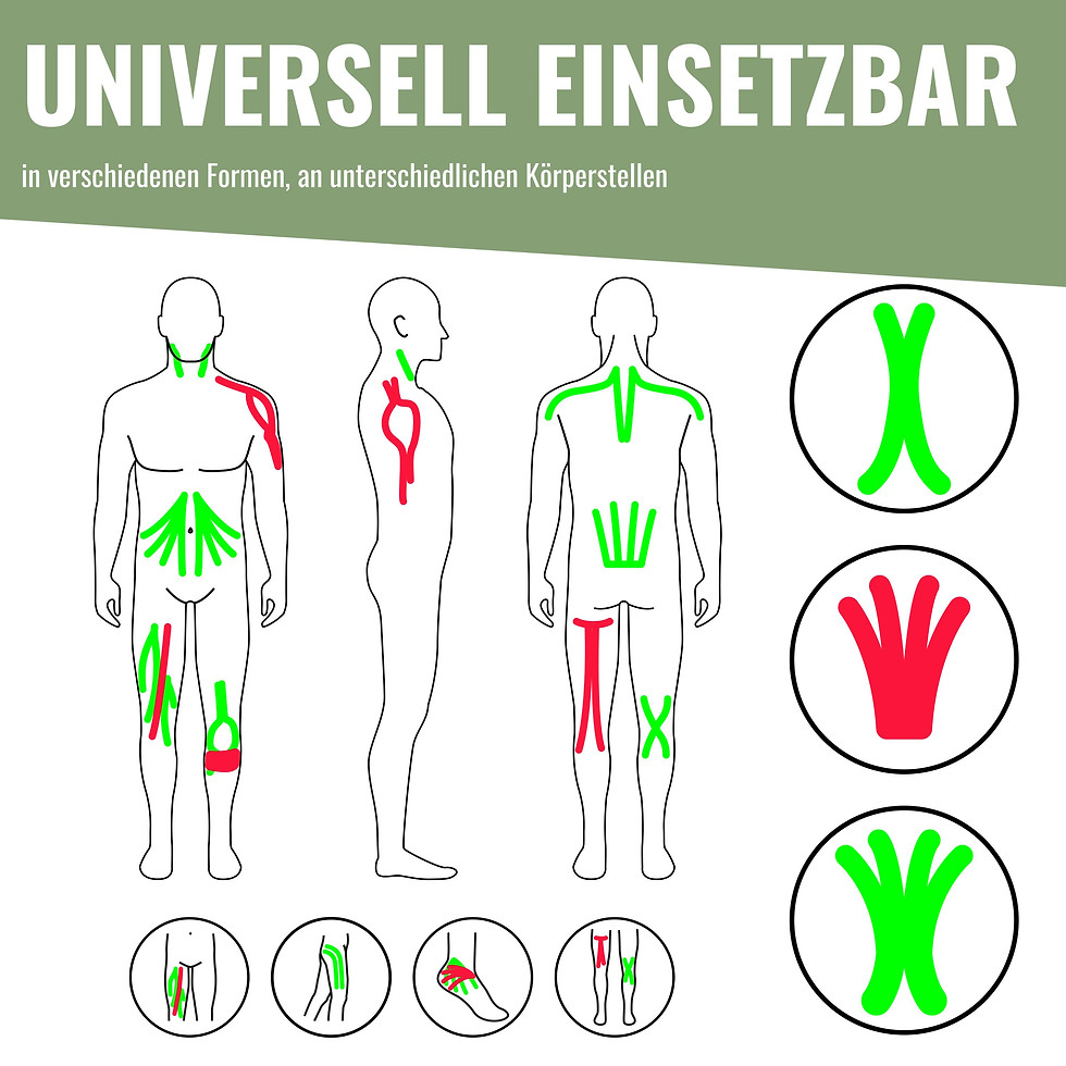 Miniaturbild: Kinesiologie Tape - 1 Rolle - Profi Physio Tape