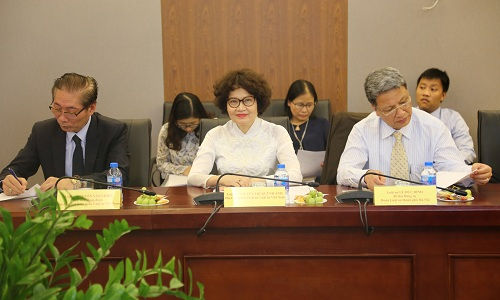 Lãnh đạo Liên đoàn Luật sư Việt Nam tại buổi làm việc