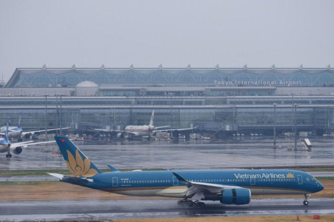 Chuyến bay VN384 đưa Đoàn công tác VBF tới Tokyo, Nhật Bản