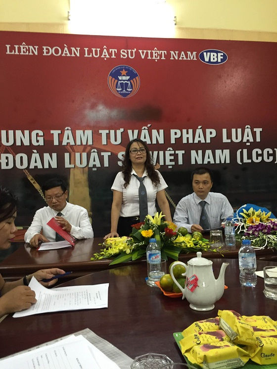 Luật sư Nguyễn Thị Kim Thanh, Ủy viên Ban Thường vụ, Giám đốc Trung tâm tư vấn pháp luật