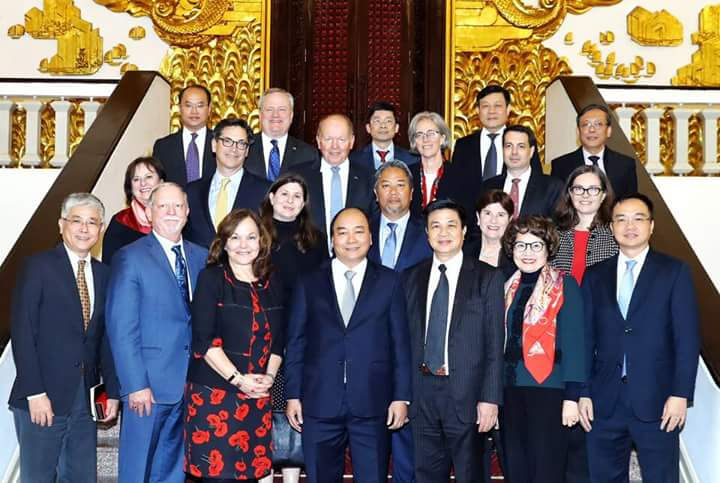 Thủ tướng Chính phủ chụp ảnh lưu niệm với các đại biểu ABA và LĐLSVN