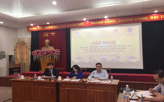 Hội nghị tập huấn, trao đổi kinh nghiệm với các luật sư thực hiện hỗ trợ pháp lý cho công dân tại trụ sở Tiếp dân TW