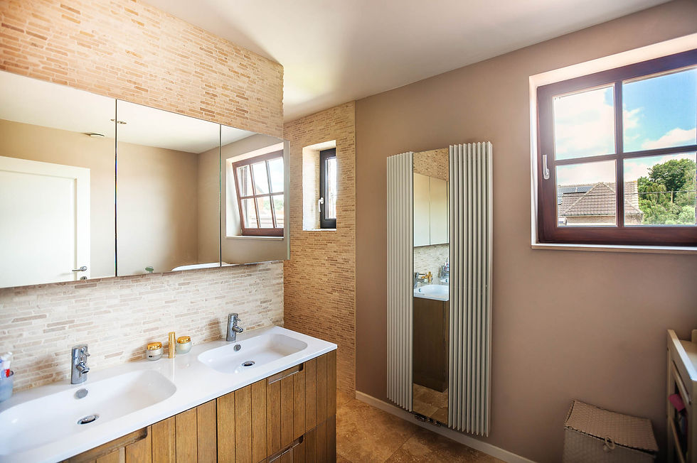 Thumbnail: Realisatie architect BART pastoriewoning Tremelo Ninde badkamer