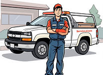 show a technician standing next to his service pickup truck.jpg