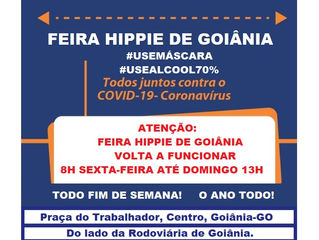 FEIRA HIPPIE DE GOIÂNIA - Funcionamento 2022