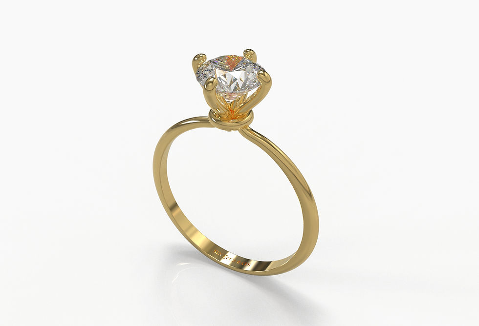 Thumbnail: The Jasmine - Round Brilliant Diamond Engagement Ring