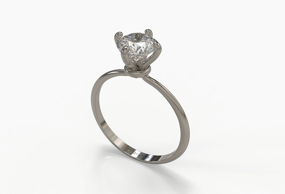 Thumbnail: The Jasmine - Round Brilliant Diamond Engagement Ring
