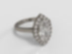 Thumbnail: The Sophia - Marquise Cut Diamond Ring with Halo