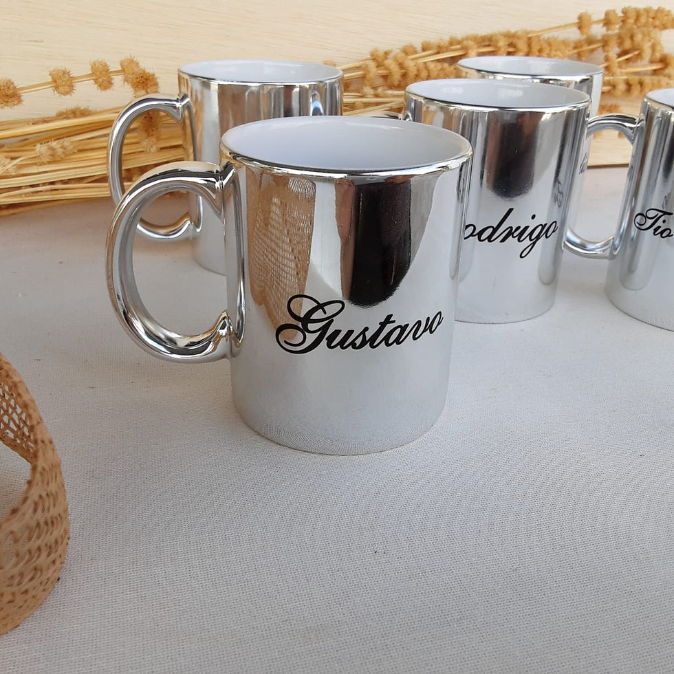 Miniatura: Caneca Cromada Personalizada