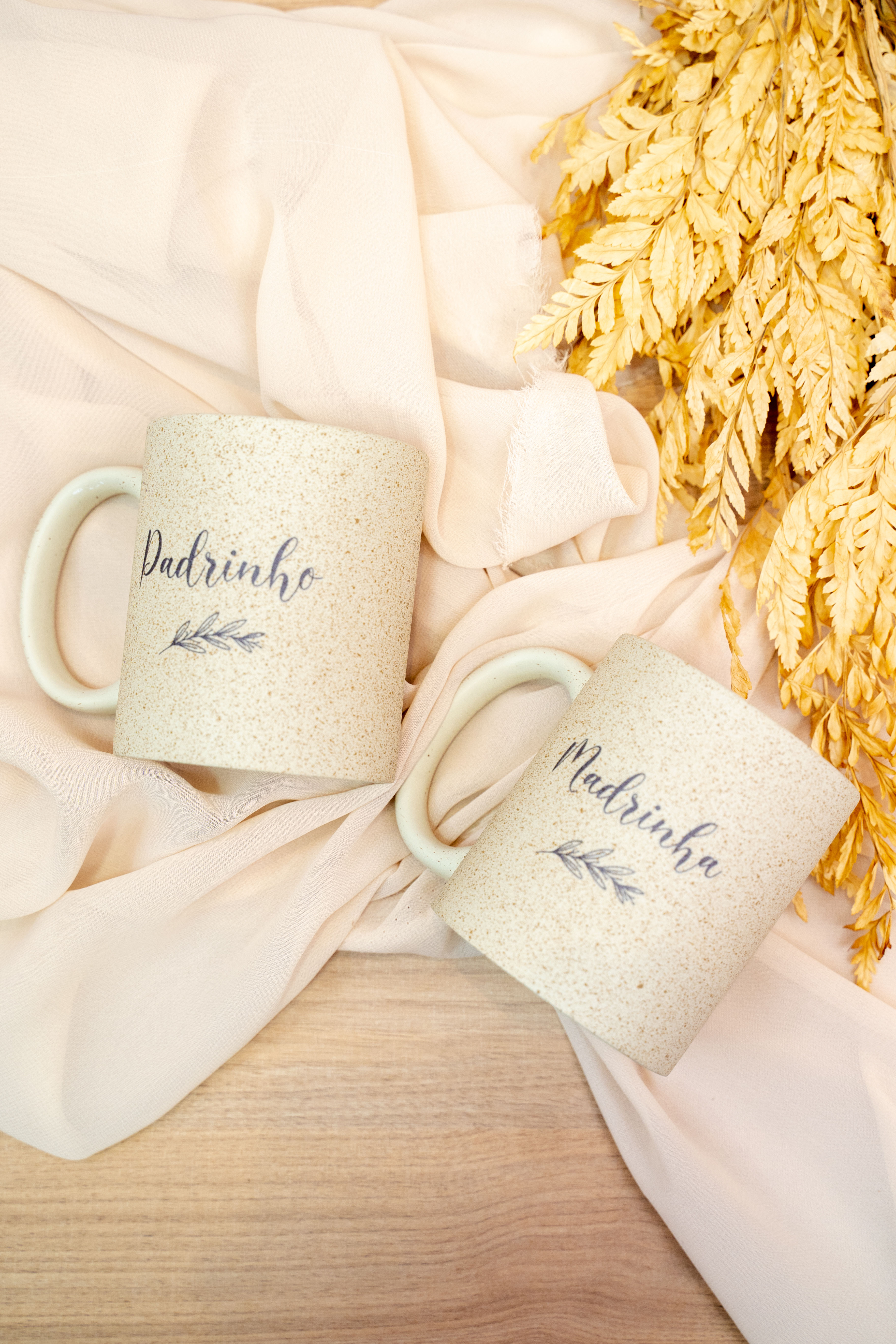 Caneca de Cerâmica Madrinha / Padrinho