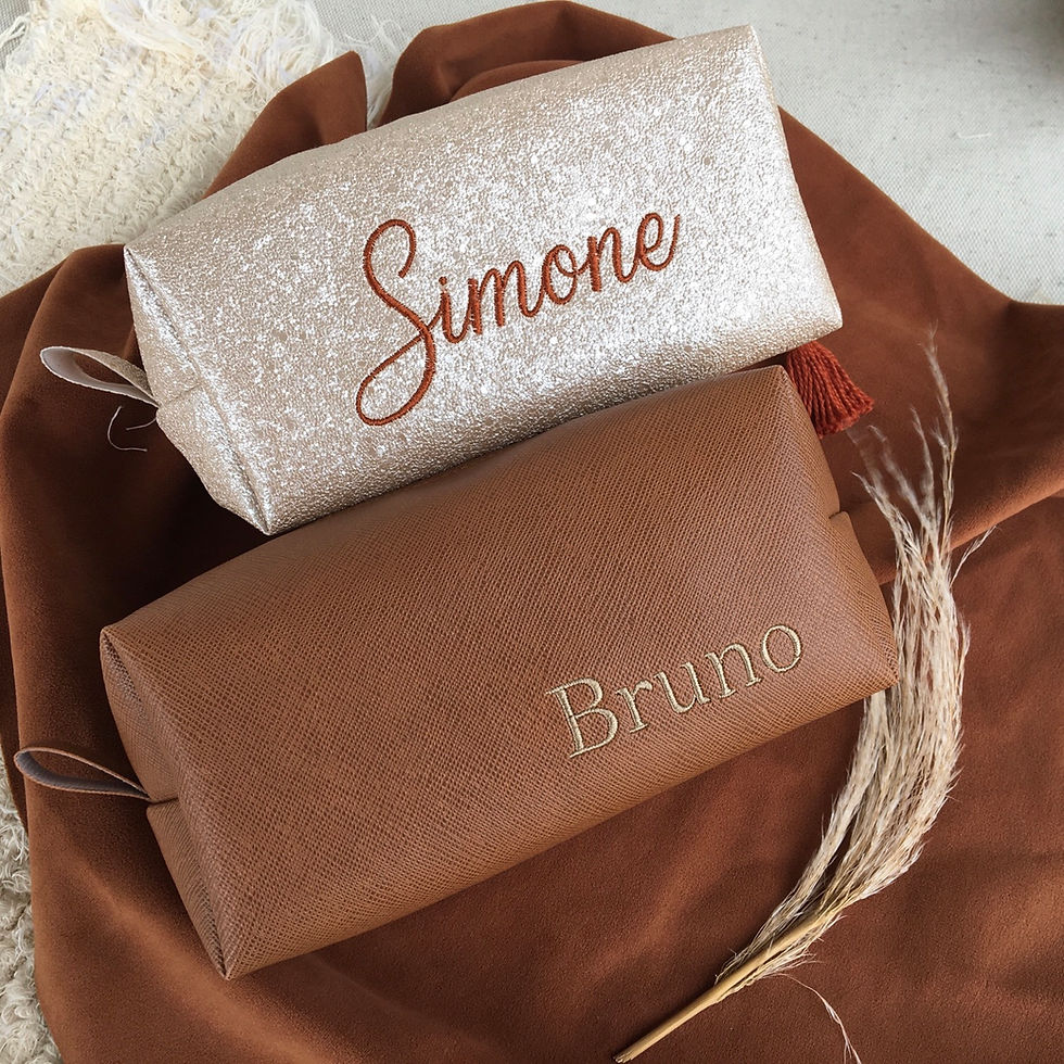 Miniatura: Necessaire Box G personalizada padrinho e madrinha (cada)