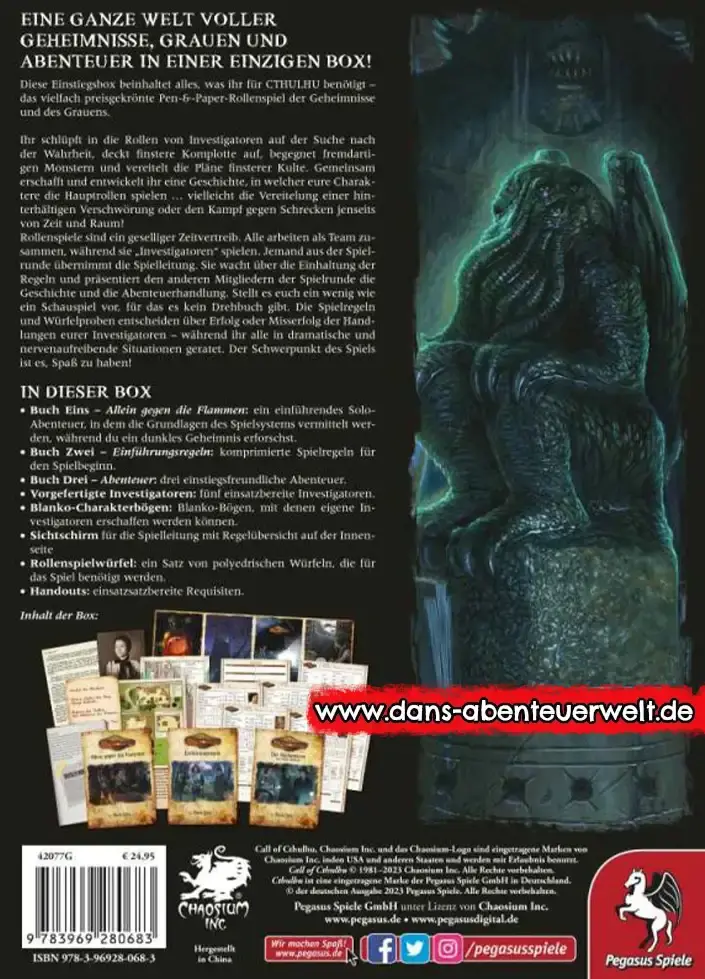 rückseite 	Cthulhu Einstiegsbox