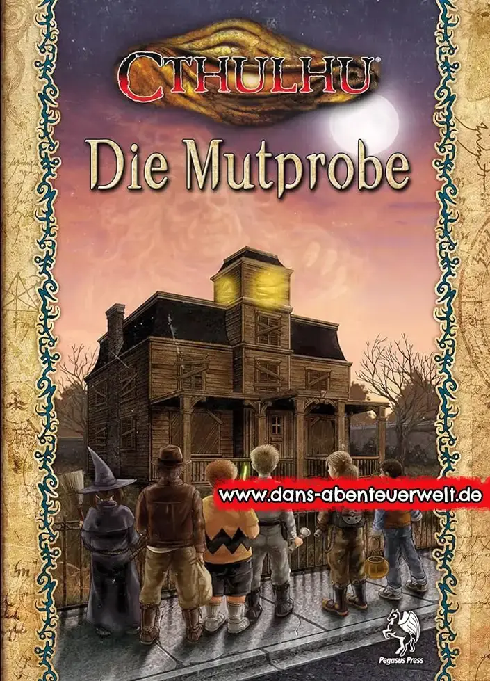 kinder vor einem geisterhaus 	Cthulhu: Die Mutprobe