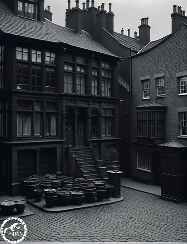 Brauerei in Whitechapel, KI Generiert