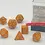 Miniaturbild: Zwergenschatz Würfelset Glitter Polyhedral Gold/Silver – 7-teilig