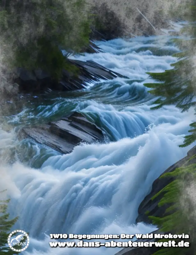 Der reißende Fluss in Moravod