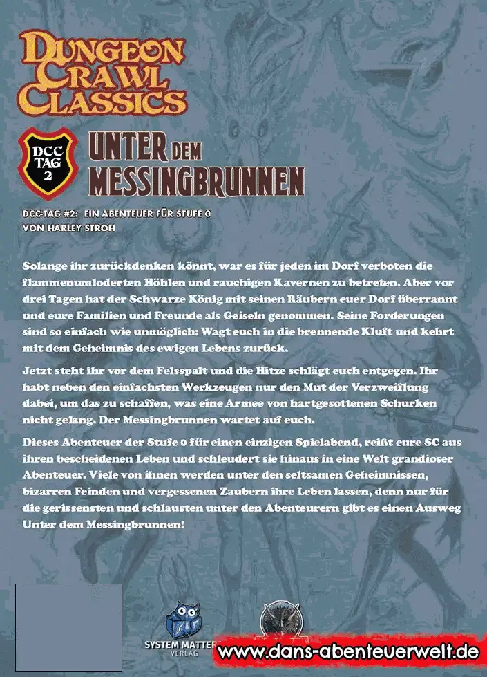 cover dungeon crawl classic u​​​​nter dem messingbrunnen