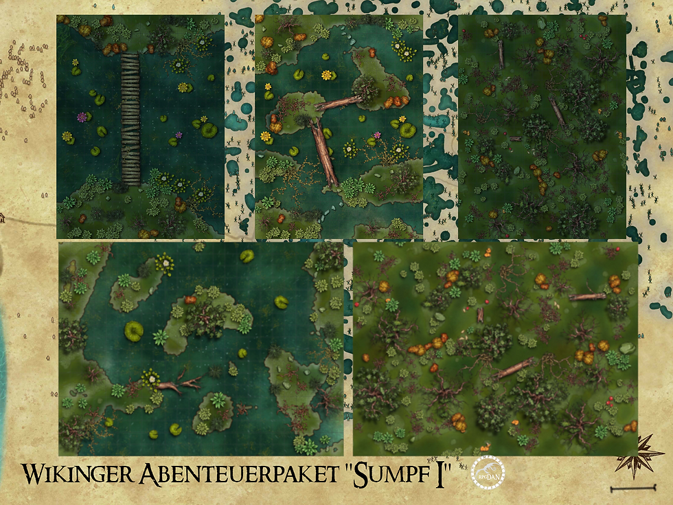 Miniaturbild: Wikinger Abenteuerpaket "Sumpf I" [50 Karten] "Die Unholde vom Scamhaug"