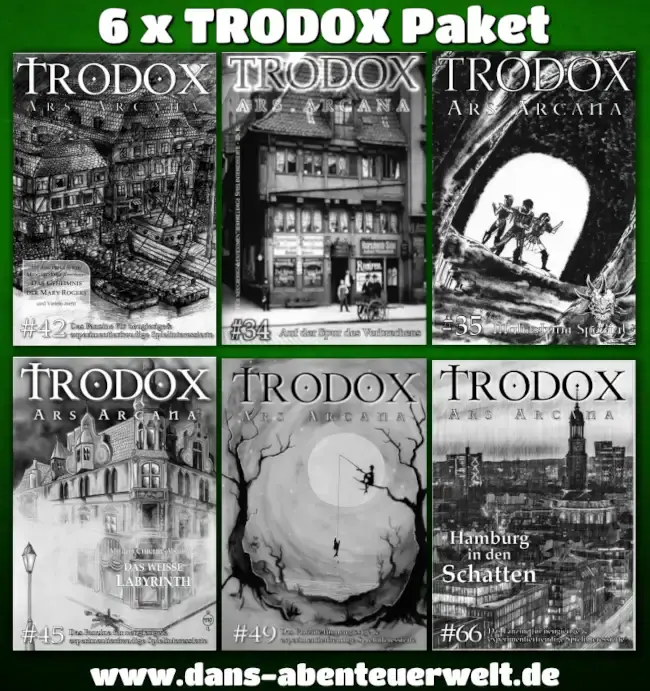 6 Ausgaben des TRODOX Fanzines