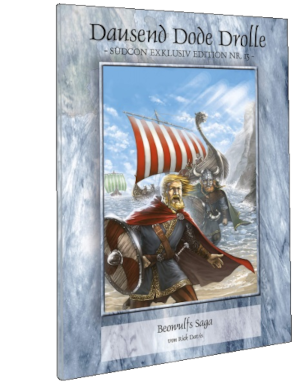 Wikinger Landen mit ihrem Drachenschiff