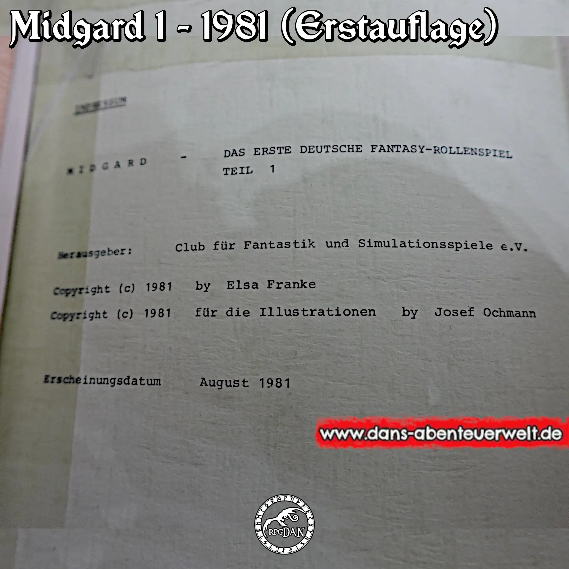 Auflage MIDGARD 1