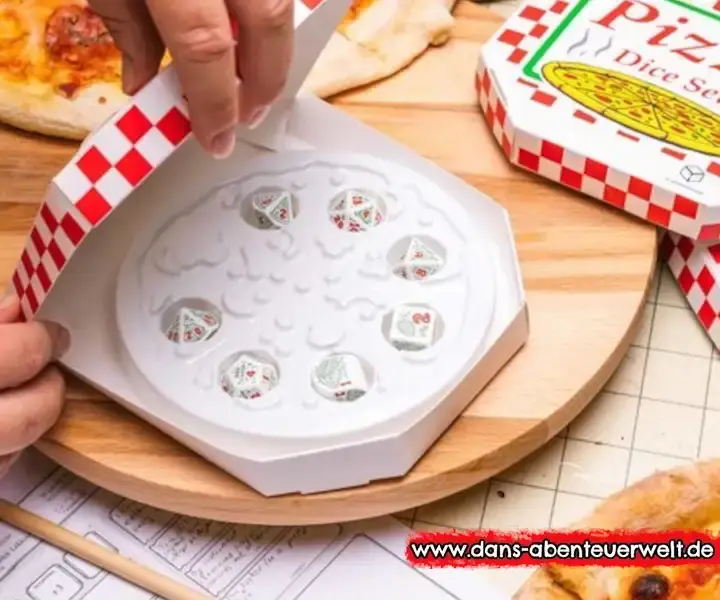 Miniaturbild: Würfel in Pizzabox