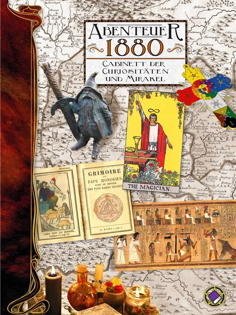 Buchcover Abenteuer 1880 Cabinett der Curiositäten mit historischen Bildern