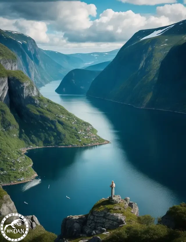 Ein malerisches Fjord in Skandinavien