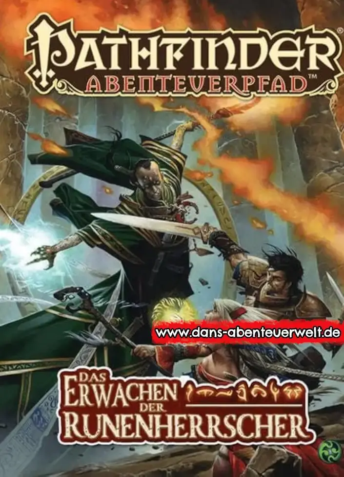Krieger kämpfen gegen einen Zauberer Pathfinder für Savage Worlds - Erwachen der Runenherrscher