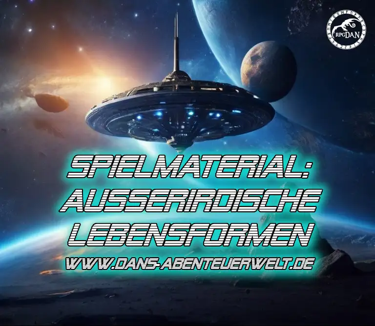 Ein Alien Raumschiff im All