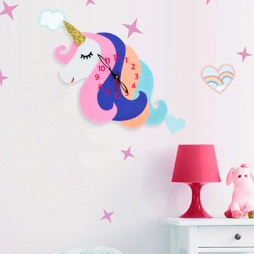 Unicorn Big Size Wall Clock for Girls Ki...
