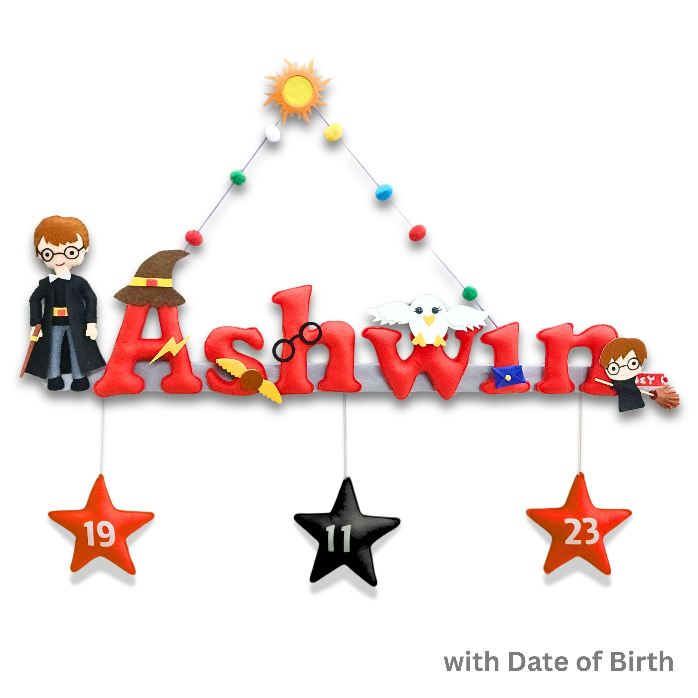 Personalised Harry Potter theme Name Plate for Kids Room Decoration