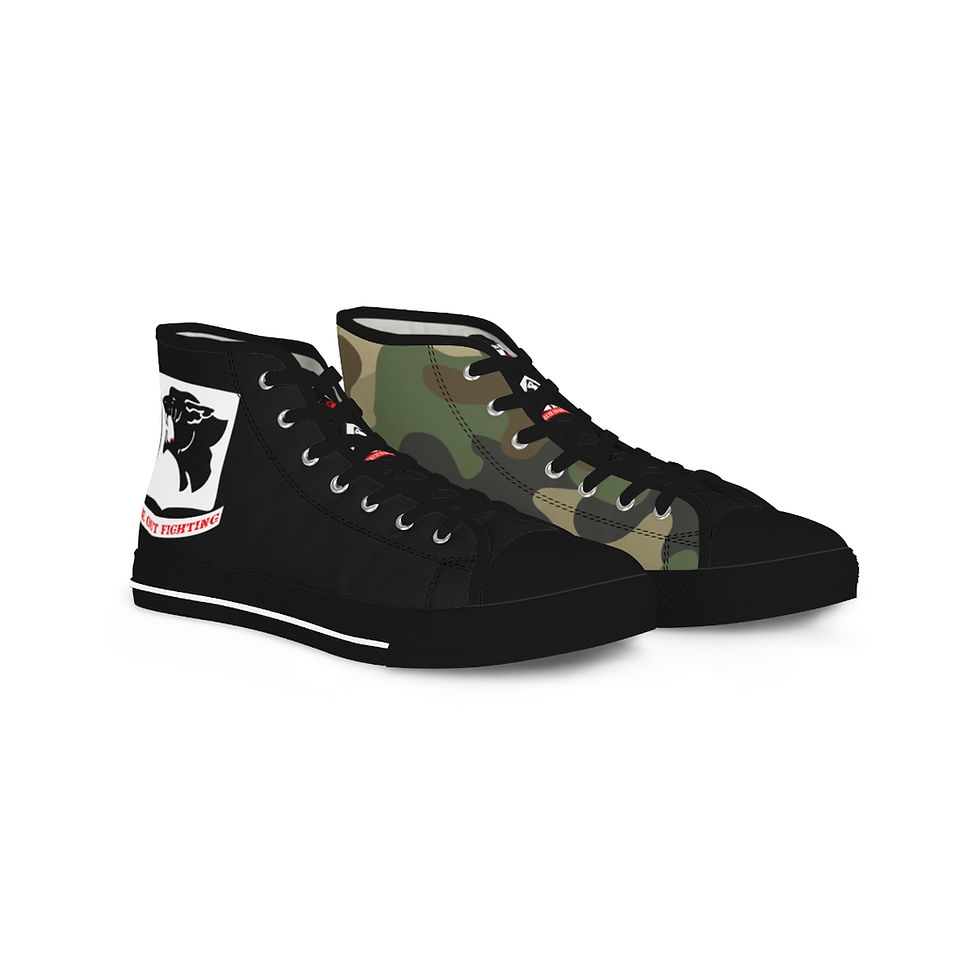 Miniatura: Salute To SOULdiers Black Panther High Top Casual Sneakers Black