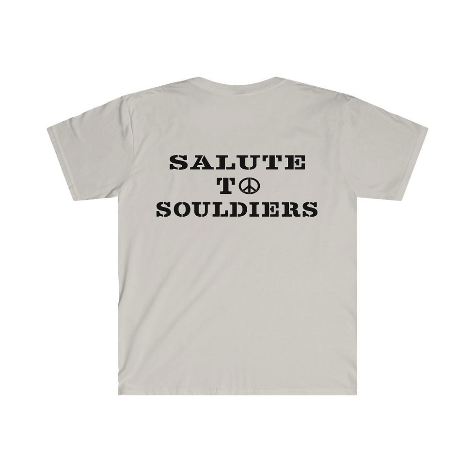 Miniatura: "Salute To SOULdiers" Marines Unisex Softstyle T-Shirt