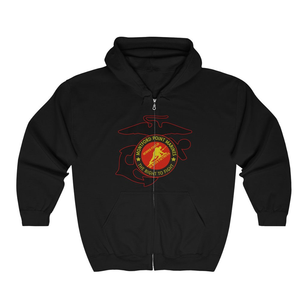 Salute To Souldiers "MMarines" Unisex Heavy Blend™ Full Zip Hooded Sweatshirt