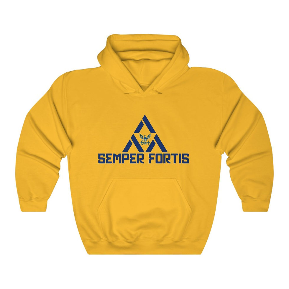 "Semper Fortis Salute To Service" Unisex Heavy Blend™ Hooded Sweatshirt