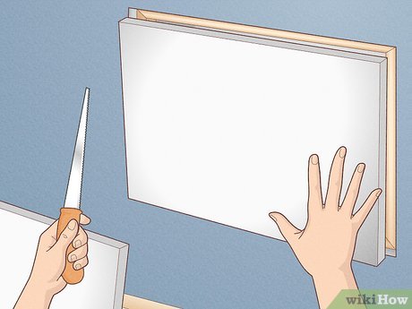 replace cut out with new plaster patch
