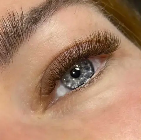 natural brown lash extensions