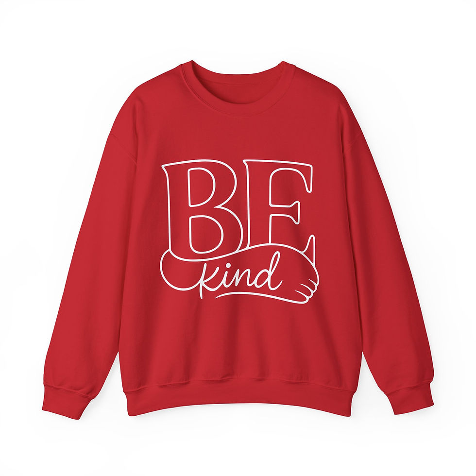 Thumbnail: Be Kind Faith-Inspired Crewneck Sweatshirt — Cozy Inspirational Pullover