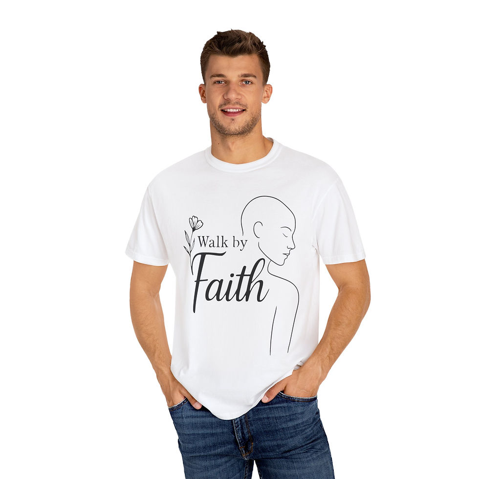 Thumbnail: Walk by Faith Unisex T-Shirt, Inspirational Christian Tee, 