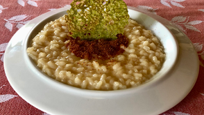 Risotto bianco all'acqua di pomodoro (Ricettina Easy con Riso Baldo di Cascina Canta)
